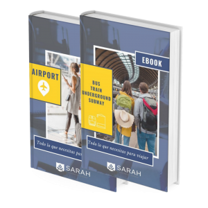 Ebook aprende inglés para viajar en aeropuerto, autobús, tren y subterráneo.
